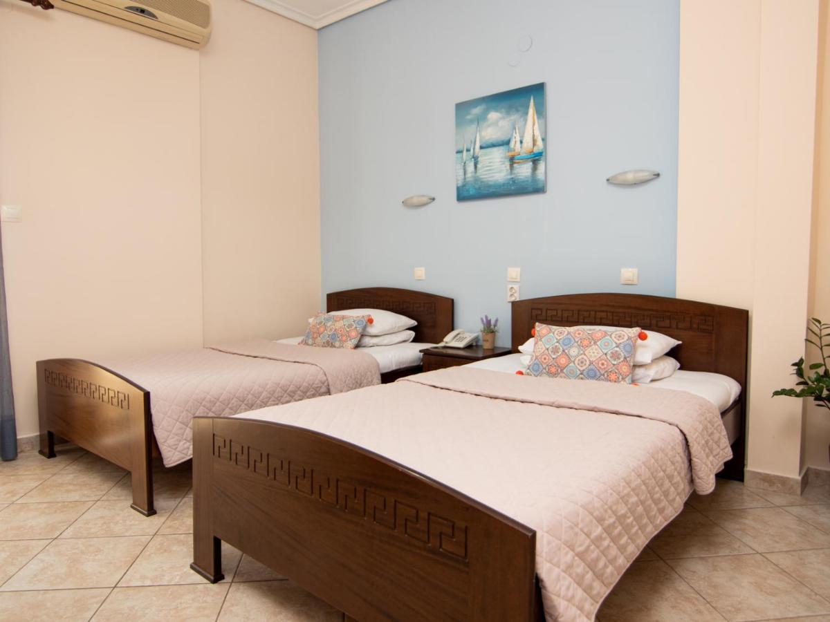 Achillion Aparthotel Paralía Exterior foto