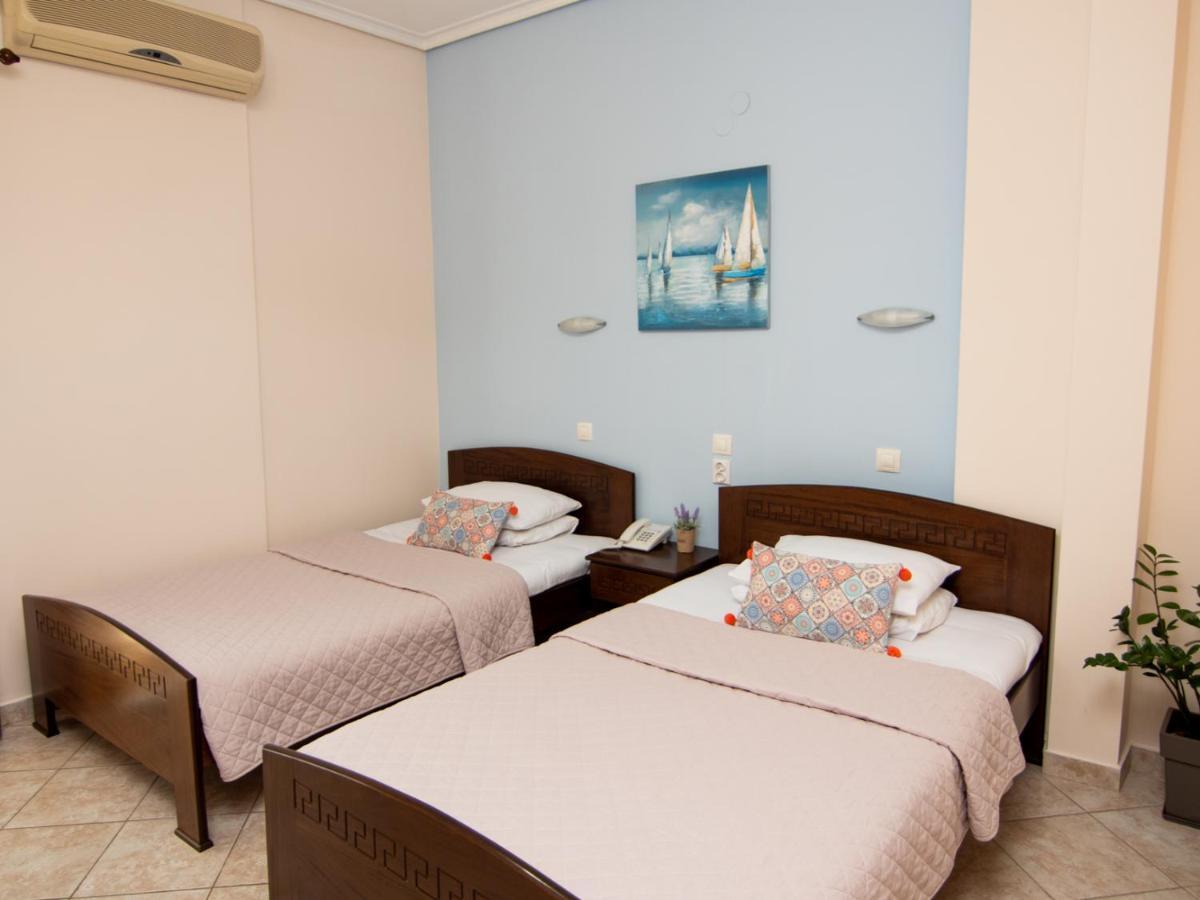 Achillion Aparthotel Paralía Exterior foto